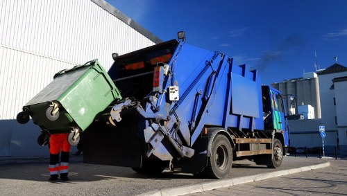 Professional rubbish clearance team in East London