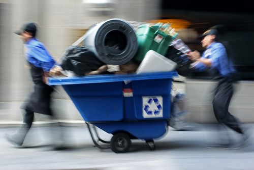 Recycling and waste segregation at a construction site